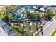 Aerial view showing the community pool, water park, and mini golf at 3725 Pacific Ln, Davenport, FL 33897