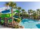 Multi-level water slides for all ages within the community's water park at 3725 Pacific Ln, Davenport, FL 33897