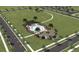 Community pool and clubhouse with surrounding parking at 1413 August Gray Dr, Kissimmee, FL 34744