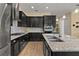 Modern kitchen with stainless steel appliances and island at 5012 E Fountainwood Dr, St Cloud, FL 34772
