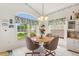 Bright breakfast nook with a table and chairs, offering a view of the backyard at 220 Lewis Dr, Davenport, FL 33837