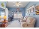Versatile room, currently set up as an office with built-in seating at 220 Lewis Dr, Davenport, FL 33837