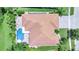 Aerial view of home with pool and patio at 2891 Swoop Cir, Kissimmee, FL 34741