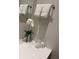 White towels neatly folded on a modern towel rack at 5245 W Irlo Bronson Memorial Hwy # 234, Kissimmee, FL 34746