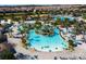 Resort-style pool with expansive deck and water features at 1038 Splash Shot Pl, Davenport, FL 33896
