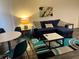 Furnished living room with comfortable seating at 3100 Parkway Blvd # 712, Kissimmee, FL 34747