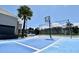 Outdoor basketball court with blue surface and a hoop at 3100 Parkway Blvd # 712, Kissimmee, FL 34747