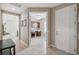 Home entryway with view into an office and living area at 790 Shady Canyon Way, Poinciana, FL 34759