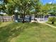 Backyard view of house exterior and landscaping at 1206 Osceola Ave, Tavares, FL 32778