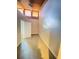 Cozy bedroom with neutral walls and wood-beamed ceiling at 5341 Indian Creek Dr # B, Orlando, FL 32811
