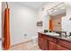 Bathroom with shower/tub combo and granite vanity at 1370 Tuscan Ter # 2104, Davenport, FL 33896