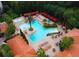 Resort-style pool with cabanas and lush landscaping at 1370 Tuscan Ter # 2104, Davenport, FL 33896