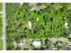 Aerial view showing home and large lot with mature trees at 2795 Absher Rd, Saint Cloud, FL 34771