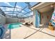 Private screened pool and patio area at 4222 Paragraph Dr, Kissimmee, FL 34746