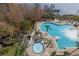 Aerial view of resort-style pool and spa at 13427 Blue Heron Beach Dr # 1901, Orlando, FL 32821