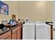 Well-equipped laundry room with side-by-side washer and dryer at 2453 Yellow Brick Rd, Saint Cloud, FL 34772