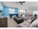 Game room features a pool table, comfortable seating, and a modern entertainment center at 9032 Flamingo Key Way, Kissimmee, FL 34747