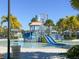 Kid-friendly waterpark features slides and a water dump bucket at 9032 Flamingo Key Way, Kissimmee, FL 34747