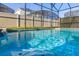 Inviting swimming pool with a water feature at 9032 Flamingo Key Way, Kissimmee, FL 34747