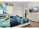 Twin bedroom with Minions theme and two beds at 9032 Flamingo Key Way, Kissimmee, FL 34747