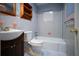 Clean bathroom with updated fixtures and a bathtub at 1501 Ne 57Th St, Ocala, FL 34479