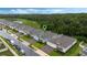 Aerial view of the house and surrounding neighborhood at 6282 Lakepine St, St Cloud, FL 34771