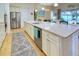 Kitchen boasts a large island, stainless steel appliances, and stylish cabinetry at 316 Treviso Dr, Poinciana, FL 34759