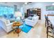 Open living room with comfortable seating and views of the backyard at 316 Treviso Dr, Poinciana, FL 34759