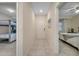 Bright entryway with tile floors and views of bedrooms at 4721 Clock Tower Dr # 302, Kissimmee, FL 34746