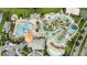 Aerial view of lazy river, pool, and mini golf at 4721 Clock Tower Dr # 302, Kissimmee, FL 34746