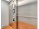 Modern elevator with stainless steel walls and digital controls at 4721 Clock Tower Dr # 302, Kissimmee, FL 34746