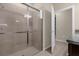 Large walk-in shower with glass doors at 3209 Lilac Way, Davenport, FL 33897