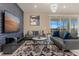 Relaxing living room with comfortable seating and pool view at 3209 Lilac Way, Davenport, FL 33897