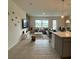 Open concept living space with modern decor at 718 Longboat Dr, Davenport, FL 33896