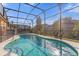Sparkling, refreshing pool with a screened enclosure at 476 Calabay Parc Blvd, Davenport, FL 33897