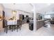 Modern kitchen with stainless steel appliances and an island at 905 Knollwood Dr, Davenport, FL 33837