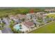Aerial view of community pool and clubhouse at 8968 Silver Pl, Kissimmee, FL 34747