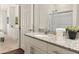 Clean bathroom with granite countertop, single sink, and walk-in shower at 8968 Silver Pl, Kissimmee, FL 34747
