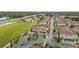 Aerial view of townhouses near major road at 8968 Silver Pl, Kissimmee, FL 34747