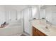 Bathroom features a large soaking tub and separate shower at 2771 Cedaridge Cir, Clermont, FL 34711
