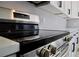 Stainless steel stove with sleek, modern design at 10633 Watertown Ct, Orlando, FL 32821