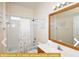 Bathroom with shower/tub combo and vanity at 443 Corvina Dr, Davenport, FL 33897