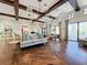 Elegant clubhouse boasts a spacious lounge, hardwood floors, and a bar area at 1612 Herrons Green Path, Kissimmee, FL 34747