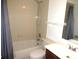 Bathroom includes shower/tub combo and vanity at 348 Jacksonville Ct, Kissimmee, FL 34759