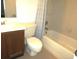 Bathroom with tub, toilet, and vanity at 348 Jacksonville Ct, Kissimmee, FL 34759