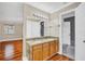 Double vanity bathroom with granite countertop at 4147 Boggy Creek Rd, Kissimmee, FL 34744