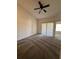 Spacious living room featuring hardwood floors and a ceiling fan at 1916 Lake Atriums Cir # 46, Orlando, FL 32839