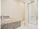 Bathroom with granite countertop, single vanity, and shower at 3213 Brasilia Ave, Kissimmee, FL 34747