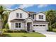 Two-story home with stone accents, neutral color palette, and three-car garage at 510 Summit River Dr, Apopka, FL 32712