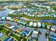 Community features a waterfront, many colorful homes, and parking at 3037 Sea Plane Ln, Kissimmee, FL 34747